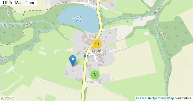 Libíň - mapa firem