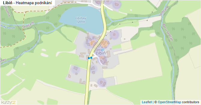 Libíň - mapa podnikání