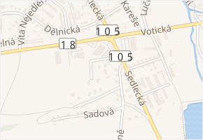 Obchodní v obci Sedlčany - mapa ulice