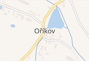 Oříkov v obci Sedlčany - mapa části obce