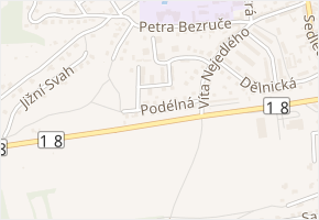 Podélná v obci Sedlčany - mapa ulice