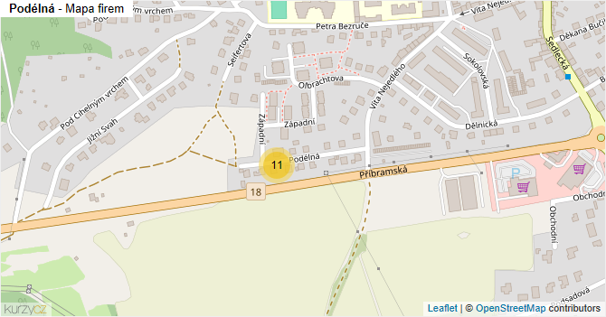 Podélná - mapa firem