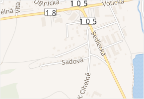 Podsadová v obci Sedlčany - mapa ulice