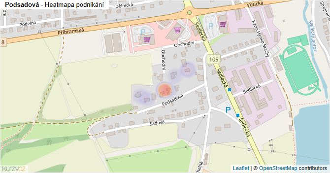 Podsadová - mapa podnikání