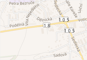 Příbramská v obci Sedlčany - mapa ulice