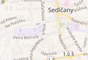 Příkrá v obci Sedlčany - mapa ulice