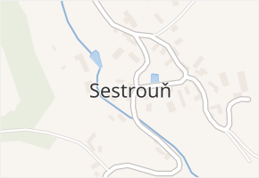 Sestrouň v obci Sedlčany - mapa části obce