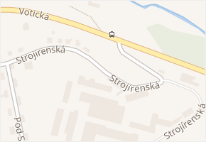 Strojírenská v obci Sedlčany - mapa ulice