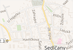 Švermova v obci Sedlčany - mapa ulice