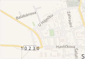 U Školky v obci Sedlčany - mapa ulice