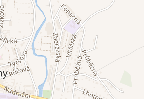 Vítěžská v obci Sedlčany - mapa ulice