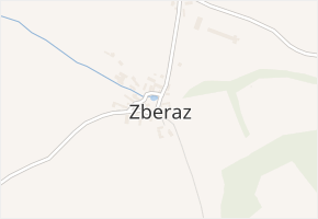 Zberaz v obci Sedlčany - mapa části obce