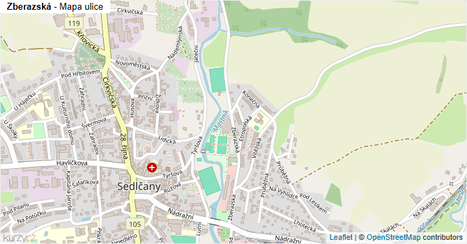 Zberazská - mapa ulice