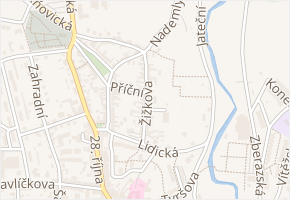 Žižkova v obci Sedlčany - mapa ulice