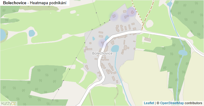 Bolechovice - mapa podnikání