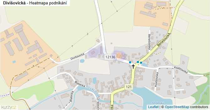 Divišovická - mapa podnikání