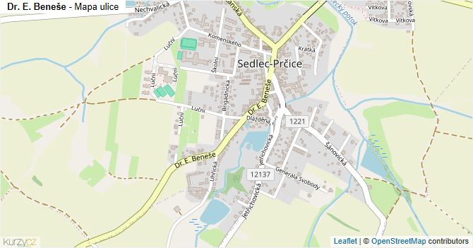 Dr. E. Beneše - mapa ulice