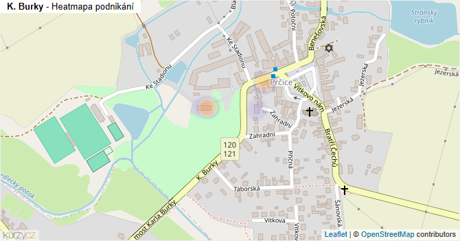 K. Burky - mapa podnikání