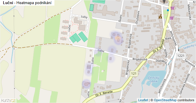 Luční - mapa podnikání