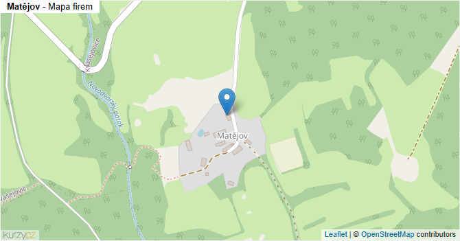 Matějov - mapa firem