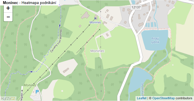Moninec - mapa podnikání