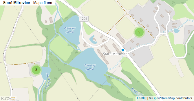 Staré Mitrovice - mapa firem