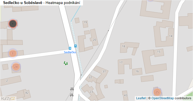Sedlečko u Soběslavě - mapa podnikání
