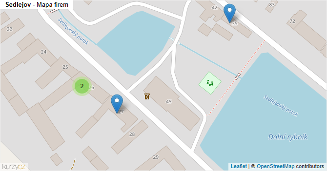 Sedlejov - mapa firem