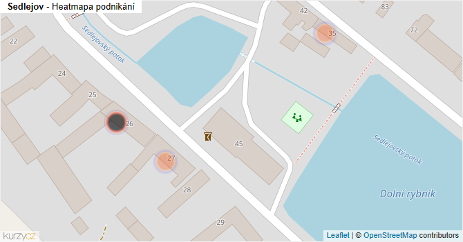 Sedlejov - mapa podnikání
