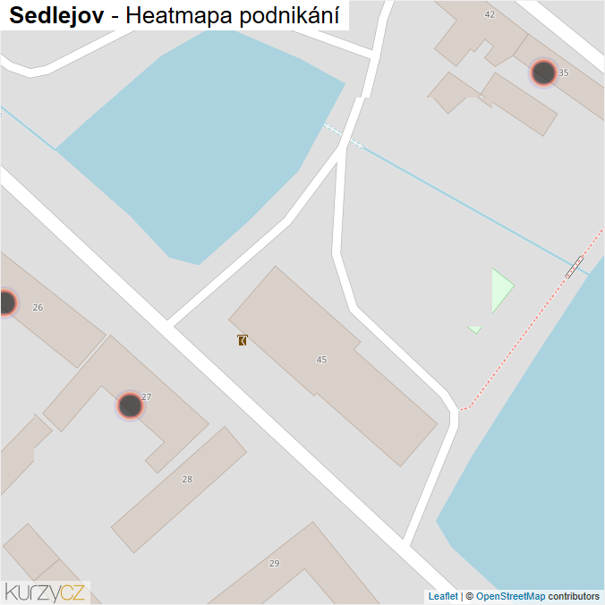 Mapa Sedlejov - Firmy v obci.
