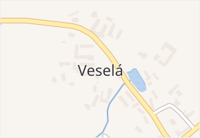 Veselá v obci Sedletín - mapa části obce