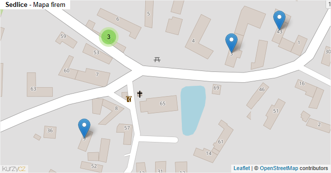 Sedlice - mapa firem
