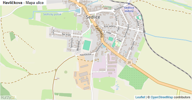 Havlíčkova - mapa ulice