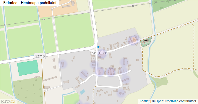 Selmice - mapa podnikání