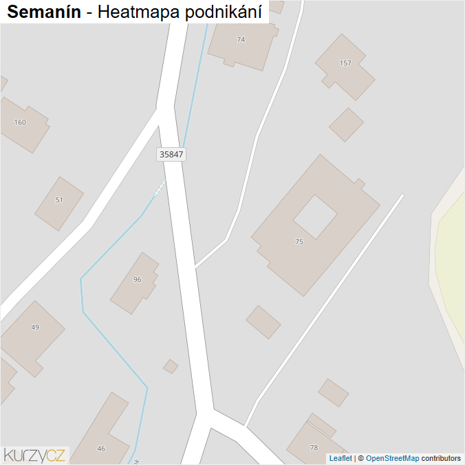 Mapa Semanín - Firmy v obci.