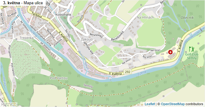 3. května - mapa ulice