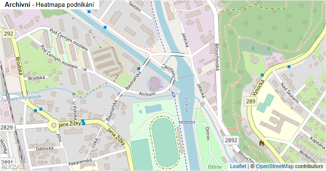 Archivní - mapa podnikání