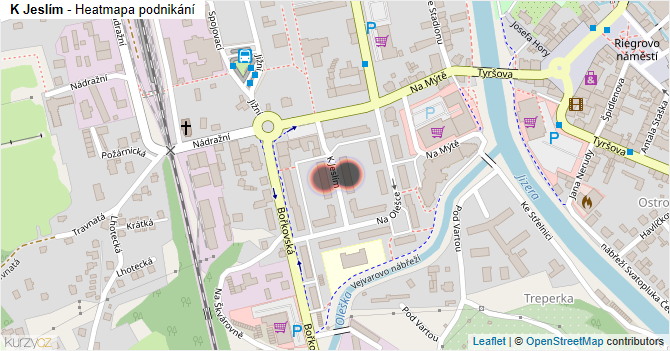 K Jeslím - mapa podnikání
