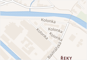 Kolonka v obci Semily - mapa ulice