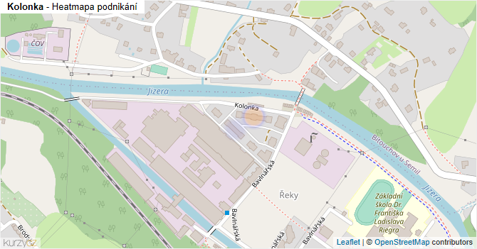 Kolonka - mapa podnikání