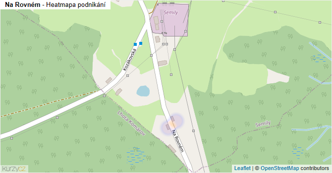 Na Rovném - mapa podnikání