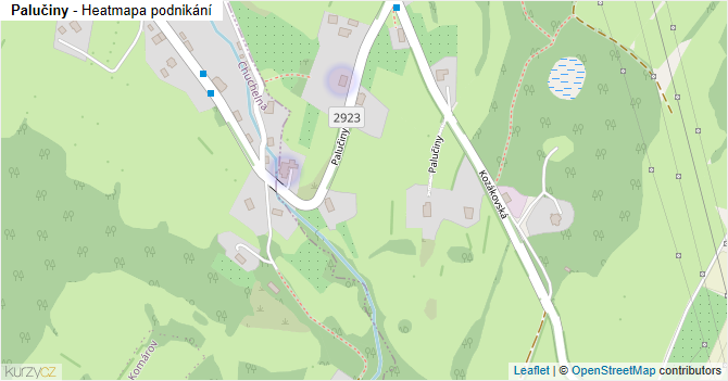 Palučiny - mapa podnikání