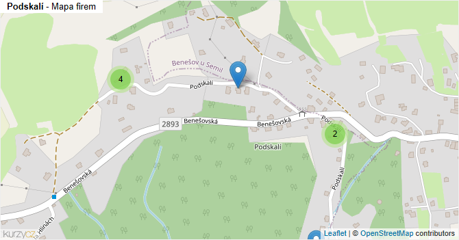 Podskalí - mapa firem