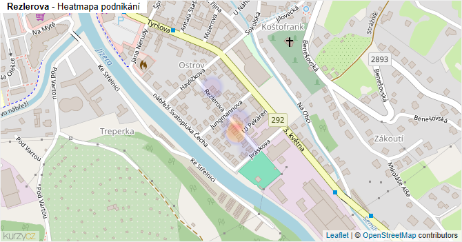Rezlerova - mapa podnikání