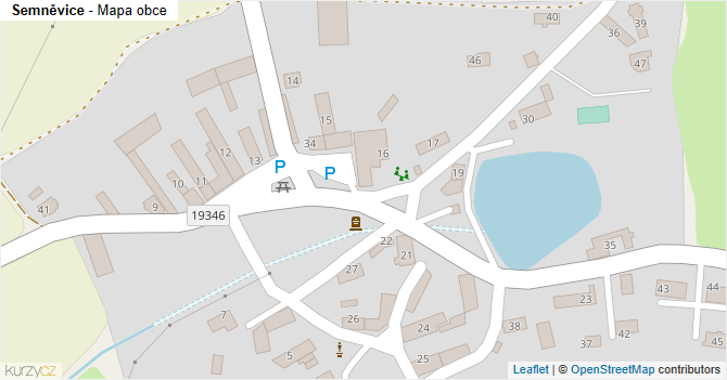 Semněvice - mapa obce