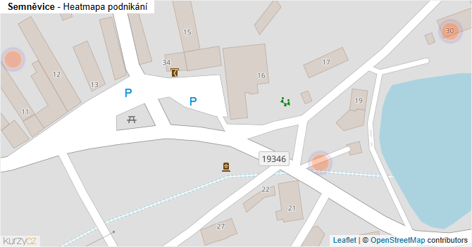 Semněvice - mapa podnikání