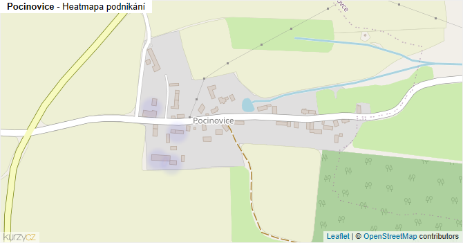 Pocinovice - mapa podnikání