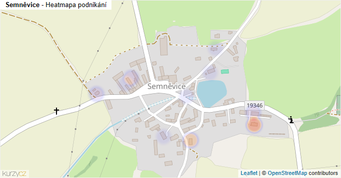 Semněvice - mapa podnikání