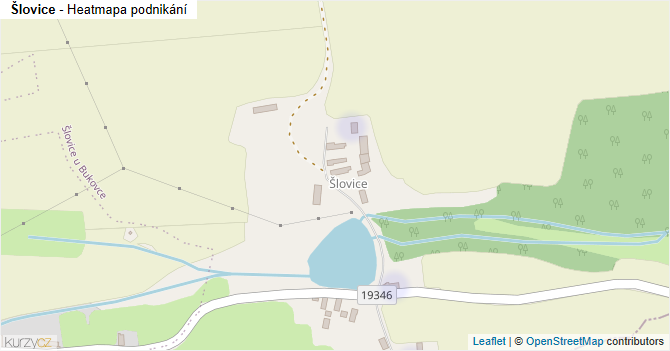 Šlovice - mapa podnikání