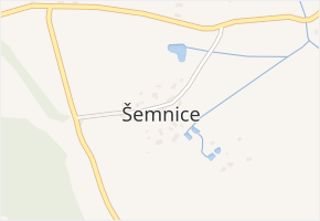 Šemnice v obci Šemnice - mapa části obce